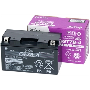 他サイト： GSユアサ GT7B-4-GY-CZZ1 バイク用バッテリー 【電解液注入・充電済】【他商品との同時購入不可】[GT7B4GYCの商品画像