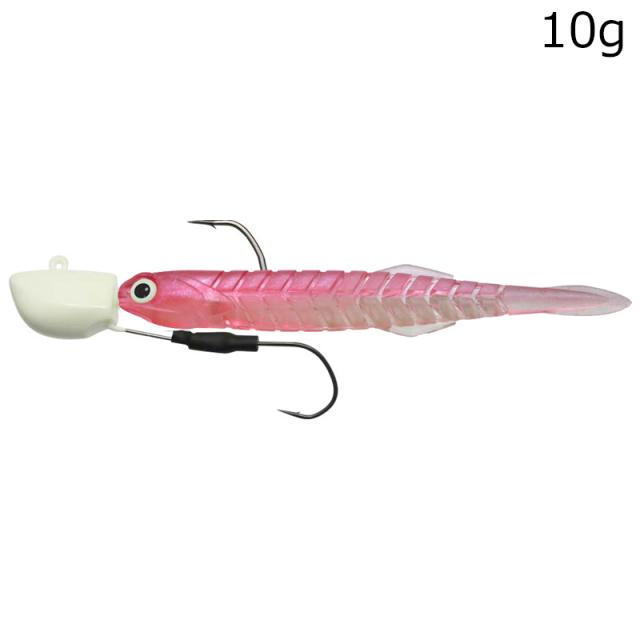 他サイト： issei カタクチワ-ムS10G#2/0#050 海太郎 カタクチワームセット 太刀魚仕様 10g(ケイムラグロー)一誠[カタの商品画像