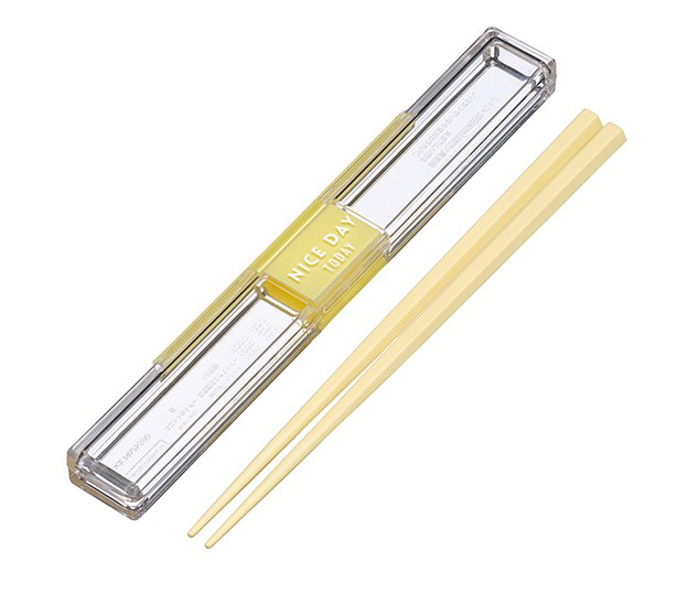 他サイト： 岩崎工業 H-590YE(イワサキ) とっても強いケース・箸 18cm イエローLustroware[H590YEイワサキ] 返の商品画像