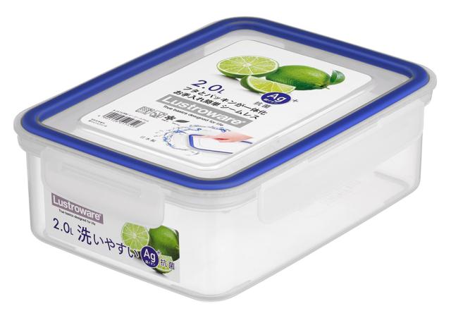 他サイト： 岩崎工業 A-2175BN 食品保存容器 2.0L ブルーナチュラルLustroware イージーケア[A2175BN] 返品種の商品画像