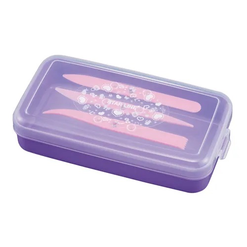 他サイト： クツワ ST108PU 学校ねんどケース (パープル)kutsuwa[ST108PU] 返品種別Aの商品画像