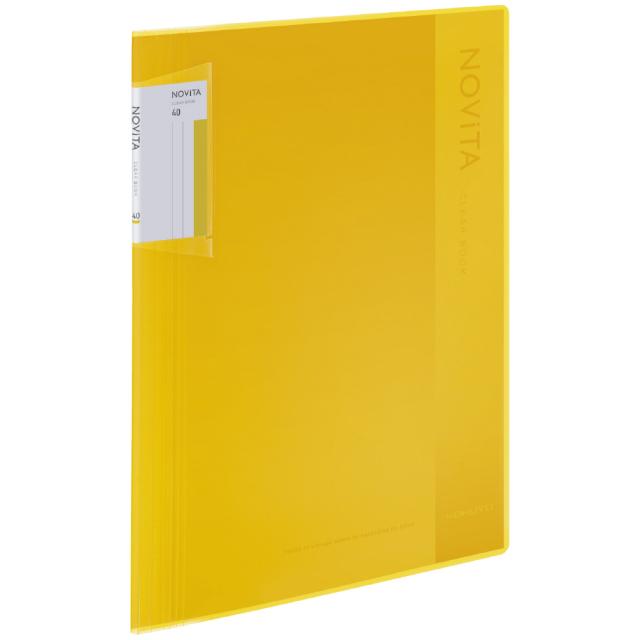他サイト： コクヨ ラ-NV40Y クリヤーブック ノビータ A4 40枚 Y(イエロー)[ラNV40Y] 返品種別Aの商品画像