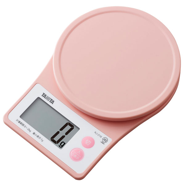 他サイト： タニタ KJ-216-PK デジタルクッキングスケール ピンクTANITA デジタルクッキングスケール[KJ216PK] 返品種の商品画像