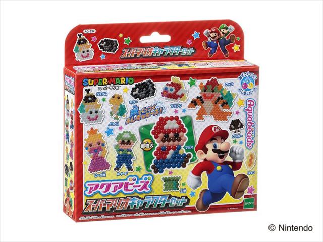 他サイト： エポック社 アクアビーズ スーパーマリオ キャラクターセットアクアビーズ☆  返品種別Bの商品画像