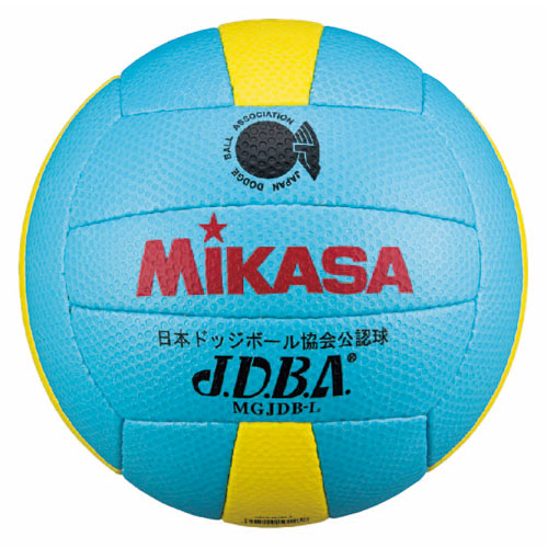 他サイト： ミカサ MGJDB-L ドッジボール 3号球MIKASA 小学生用ドッジボール検定球3号(サックス/イエロー)[MGJDBL] の商品画像