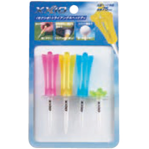 他サイト： ダンロップ ゼクシオ GGF-06133 トライアングルヘッドティ(ロング 75mm×3本・ショート 42mm×1本)DUNLOの商品画像