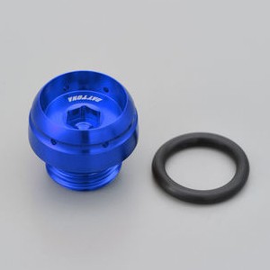 他サイト： デイトナ 98400 アルミビレットオイルフィラーキャップ BULLETタイプ M20×P2.5(ブルー)DAYTONA[984の商品画像