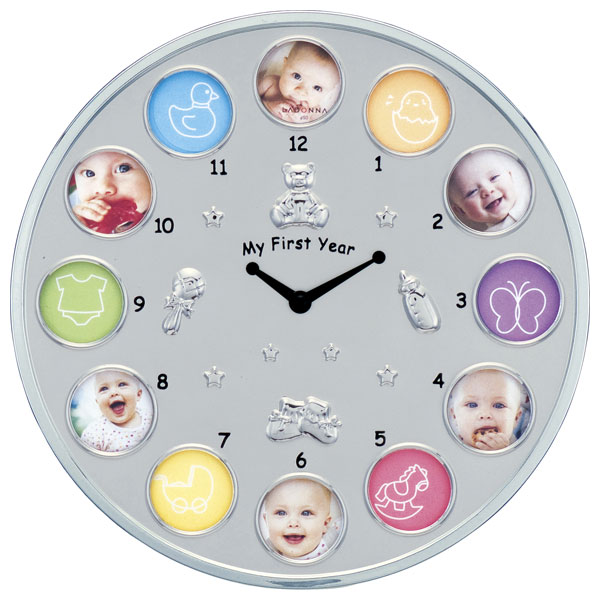 他サイト： ラドンナ MB21-130-C ラドンナ 時計付き12ヵ月ベビーフレーム (ミニサイズ×12)[MB21130C] 返品種別Aの商品画像
