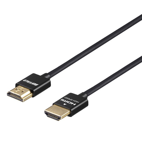 他サイト： バッファロー BSHD3S50BK HIGH SPEED HDMIケーブル(5.0m・1本)【スリムタイプ/ブラック】BUFFAの商品画像