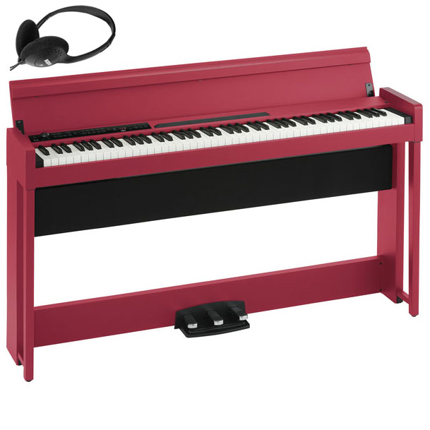 他サイト： コルグ C1-AIR-RD 電子ピアノ(レッド)【ヘッドホン付き】KORG C1 Air C1AIR[C1AIRRD] 返品種別の商品画像