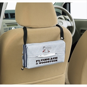 他サイト： BONFORM 7503-05GR ティッシュカバー(グレー)フライングスヌーピー[750305GR] 返品種別Aの商品画像