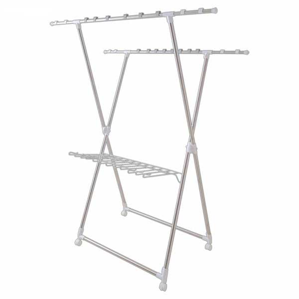 他サイト： アイリスオーヤマ KDM-8514X 風ドライ室内物干し(本体サイズ:幅90〜139×奥行80×高さ183cm)[KDM8514の商品画像