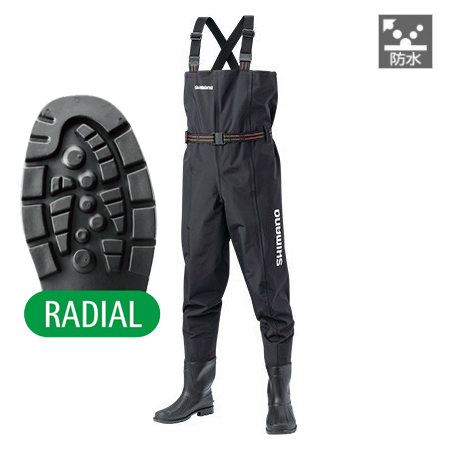 他サイト： シマノ 667601 ハイパーウェーダー(チェストハイ・ラジアルソール) Mサイズ(ブラック)SHIMANO FF-054T[6の商品画像