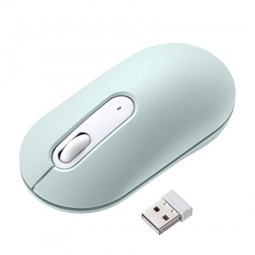 他サイト： サンワサプライ MA-WBS327G 静音ワイヤレスマウス (グリーン)[MAWBS327G] 返品種別Aの商品画像