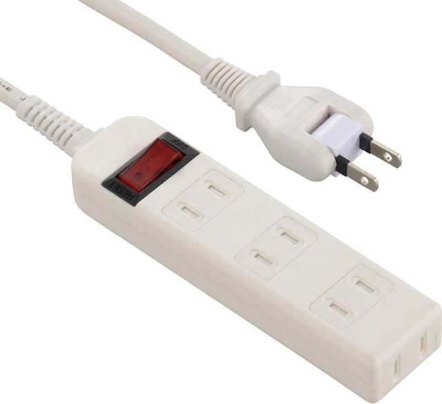 他サイト： オーム HS-TV42S-W ブレーカー付安全タップ(4個口・2m)OHM[HSTV42SW] 返品種別Aの商品画像