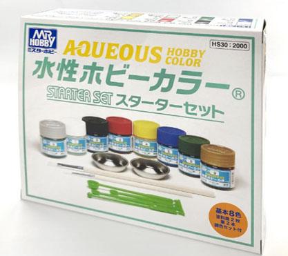 他サイト： GSIクレオス 水性ホビーカラースターターセット【HS30】塗料  返品種別Bの商品画像