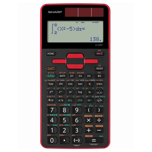 他サイト： シャープ EL-509T-RX 関数電卓 559関数スタンダードモデル(赤)[EL509TRX] 返品種別Aの商品画像