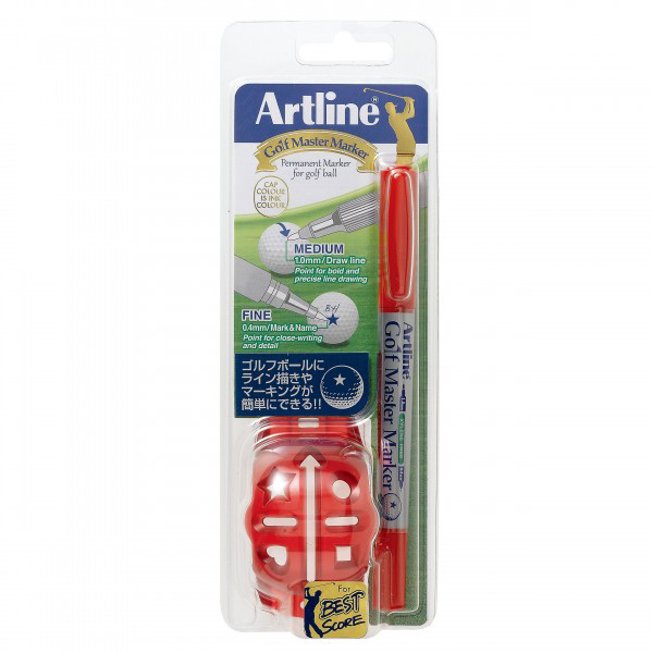 他サイト： ダイヤ AS-220 RD60 アートライン ゴルフマスターマーカー レッドDAIYA[AS220RD60] 返品種別Aの商品画像