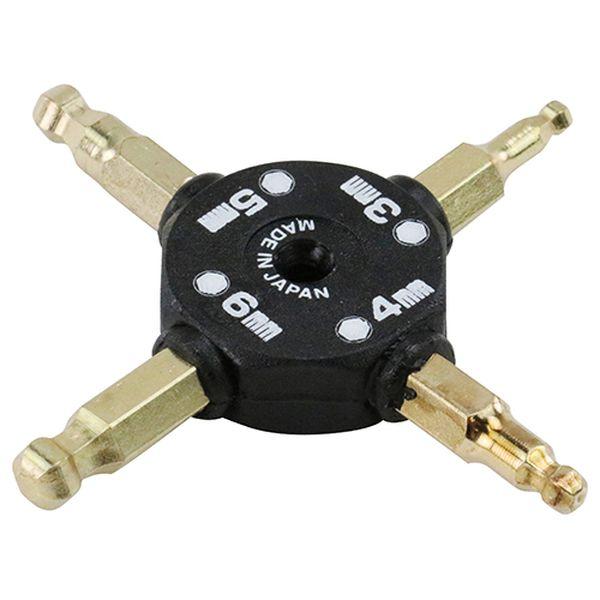 他サイト： SK11 SXR41B クロスボールポイントレンチ(3mm、4mm、5mm、6mm)藤原産業[SXR41BSK11] 返品種別Bの商品画像