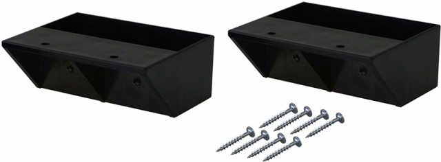 他サイト： 平安伸銅 2×4棚受 シェルフサポート シングル(マットブラック) LABRICO(ラブリコ) DXK-2(ヘイアンシンドウ)返の商品画像