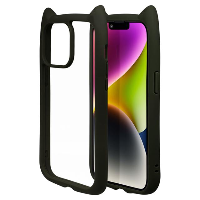 他サイト： ラスタバナナ 7054IP261HB iPhone 14 / 13 用 猫耳ケース MIMI GLASS(ブラック)RastaBの商品画像