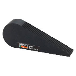 他サイト： トラスコ中山 TDS12020 ドアストッパー 天然ゴムタイプ 全長120mm[TDS12020] 返品種別Bの商品画像