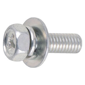 他サイト： トラスコ中山 B7680535 組込ボルト アブセットP-3 三価白 サイズM5X35 19本入[B7680535] 返品種別Bの商品画像