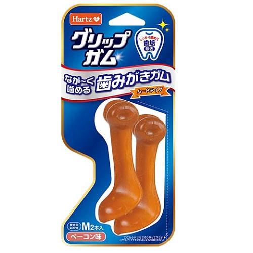 他サイト： 住商アグロインターナショナル ハーツ グリップガム M ベーコン味 2本入 返品種別Bの商品画像