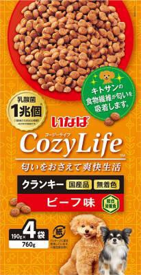 他サイト： いなばペットフード いなば Cozy Life クランキー ビーフ味 760g(190g×4袋) 返品種別Bの商品画像