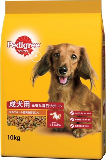 他サイト： マースジャパンリミテッド ペディグリー 成犬用 旨みチキン&緑黄色野菜入り 10kg 返品種別Bの商品画像