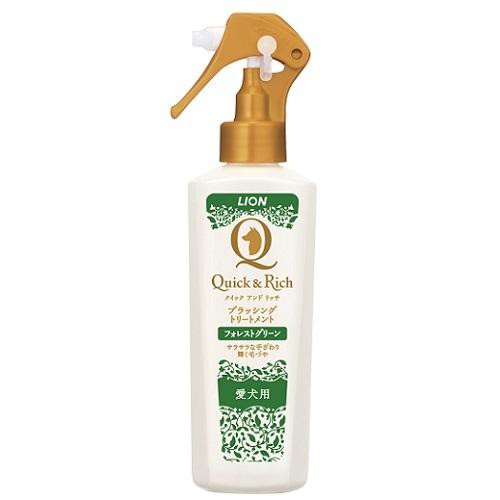 他サイト： ライオン クイック&リッチ ブラッシングトリートメント 愛犬用 フォレストグリーン 200ml 返品種別Bの商品画像