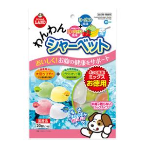 他サイト： マルカン わんわんシャーベット 4つの風味ミックス お徳用 20個入 返品種別Aの商品画像