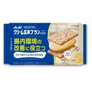 他サイト： アサヒグループ食品 クリーム玄米ブランプラス 豆乳カスタード 72g (2枚×2個包装) 返品種別Bの商品画像