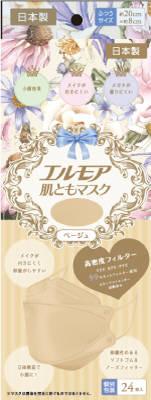 他サイト： カミ商事 エルモア肌ともマスクFベージュ24枚 返品種別Aの商品画像