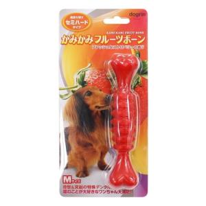 他サイト： スーパーキャット かみかみフルーツボーン ストロベリー M セミハードタイプ 返品種別Bの商品画像