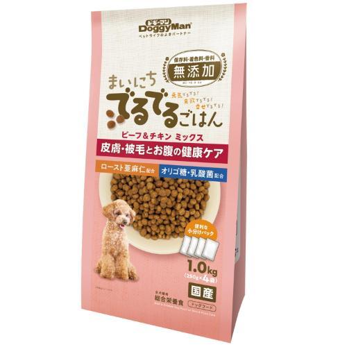 他サイト： ドギーマンハヤシ まいにちでるでるごはん 皮膚・被毛とお腹の健康ケア 1kg 返品種別Bの商品画像