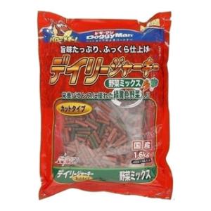 他サイト： ドギーマンハヤシ デイリージャーキー野菜ミックス カットタイプ 1.6kg(400g×4袋) 返品種別Bの商品画像