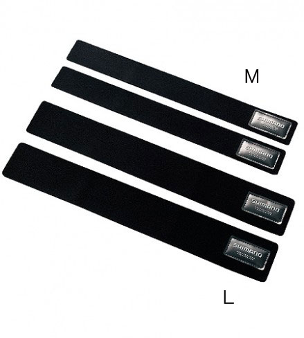 他サイト： シマノ BE-012G シマノロッドベルト(2本入り) ブラック M(35×300mm)  【釣具 釣り具】の商品画像