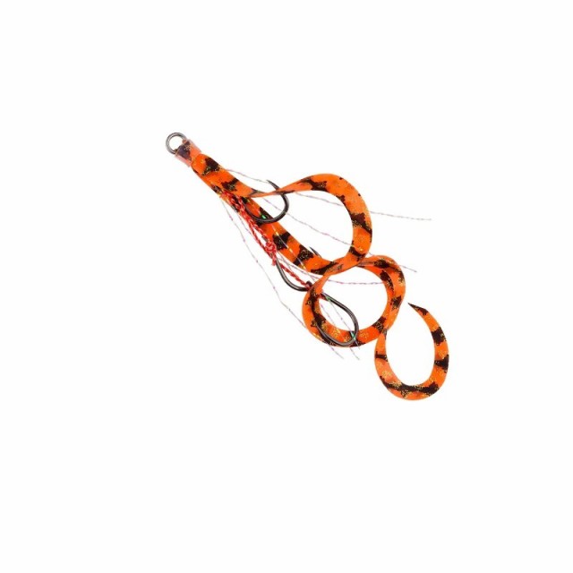 他サイト： スタート US-48 替ユニット トリプルフックショートカーリー S #48 オレンジゼブラ 【釣具 釣り具】の商品画像