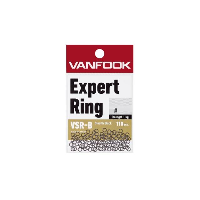 他サイト： ヴァンフック VSR-B エキスパートスプリットリング トーナメントパック 110入 #00 ステルスブラックの商品画像