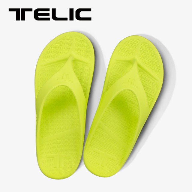 Telic テリック コンフォートサンダル リカバリーサンダル ビーチサンダル Flip Flop フリップフロップ ライムイエロー 黄色 の通販はau Pay マーケット Mathymathy