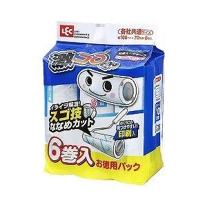 他サイト： 激コロくん スゴ技ななめカット 粘着スペアテープ( 70周×6巻入 ) 花粉 花粉対策の商品画像