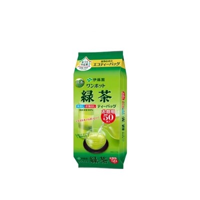 他サイト： 伊藤園 ワンポットエコティーバッグ緑茶50袋の商品画像
