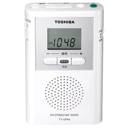 他サイト： 東芝(TOSHIBA) ワイドFM/AMポケットラジオ TY-SPR4-Wの商品画像
