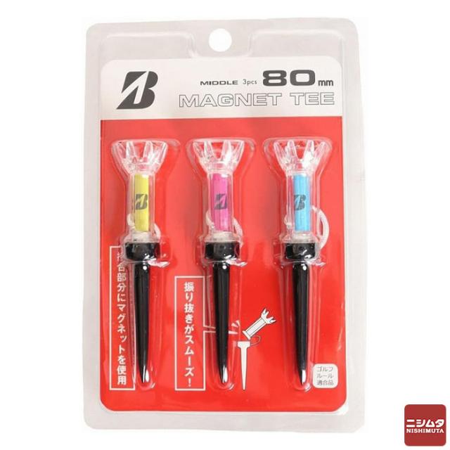 他サイト： 【ネコポス対応】 ブリヂストン マグネットティ M(ミドル) 80mm ゴルフ マグネット ティー 【m特】の商品画像