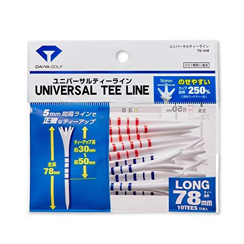 他サイト： ダイヤゴルフ(DAIYA GOLF) ゴルフティー ユニバーサルティーライン TE-448の商品画像