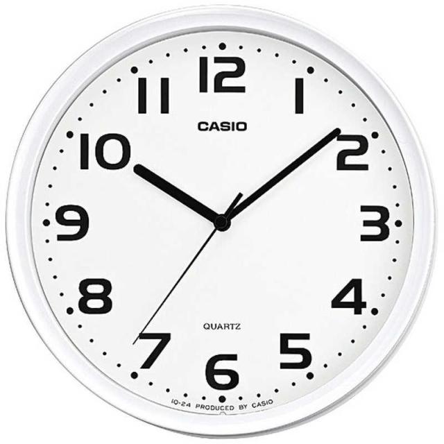 他サイト： CASIO(カシオ) 掛け時計 白  IQ-24-7JFの商品画像
