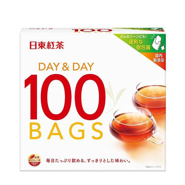 他サイト： 日東紅茶 DAY&DAY(デイ&デイ) 紅茶ティーバッグ 100Pの商品画像