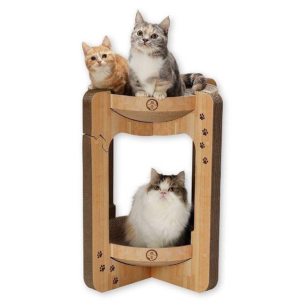 他サイト： 猫壱 バリバリボウルタワー XL ライトブラウン 1個 爪とぎの商品画像
