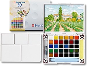 他サイト： プチカラー水筆入り30色セット(NCW-30H)  / サクラクレパス/ターレンスの商品画像